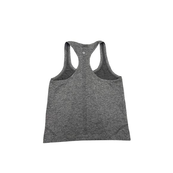 Lululemon Athletica Gray Athletic Racerback Tank Top Size Women's 6 - Picture 2 of 3
